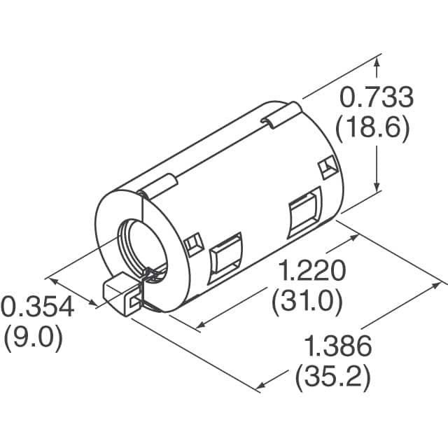 BF1835-9 API Delevan Inc.  Ferriti per cavi
